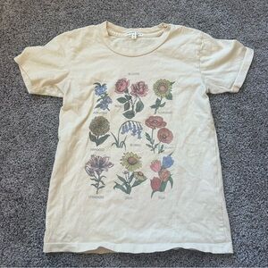 Floral Graphic Cream Tee